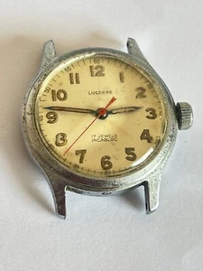 lucern Manual  werk steel 17 jewels Swiss watch Handaufzug workig 31mm (R438) - Bild 1 von 12