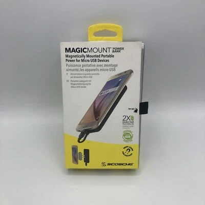 SCOSCHE MagicMount PowerBank- 磁性安装便携式电源适用于微型 — 第 1/3 张图片