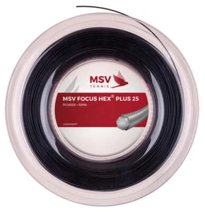MSV Focus Hex Plus 25 Tennis String Reel 200m 17/1.20mm - Black - Picture 1 of 1