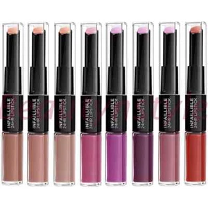L'Oréal Infallible 24HR Lipstick Duo – Intense Colour + Moisturising Balm – Long - Picture 1 of 35