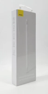 Baseus White Smooth Writing Capacitive Smart Pen Stylus  - Image 1 of 4