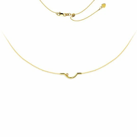  14K Solid Yellow Gold Diamond Fancy Choker Necklace 17" Adjustable Foto 1 de 1