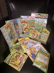 PBS Kids Arthur Home School Supplies Travel Fun Mega Lot Paint, Books, Drawing - Picture 1 of 13