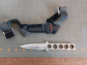 Vintage Tekna Ocean Edge dive boot knife and original sheath Japan - Picture 1 of 5