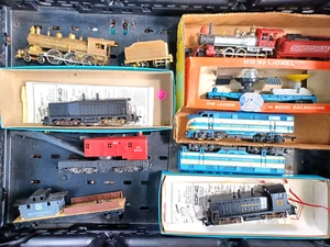 HO TRAIN ENGINE SET 50# BOX Tanker CHAFF CAR Accessories HUGE NOS STEAM - Picture 1 of 24