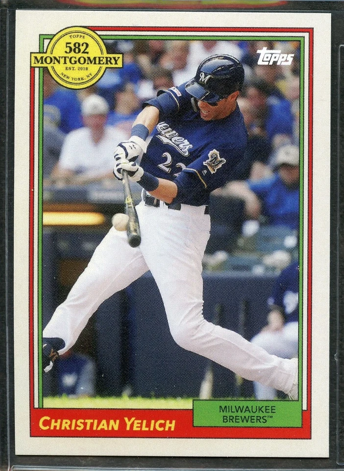2022 Topps 582 Montgomery Club Set 2 - #17 - Christian Yelich - Brewers - Image 1 of 1