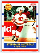 1990 Score Canadian #381 Stephane Matteau  Hockey Calgary Flames Rookie