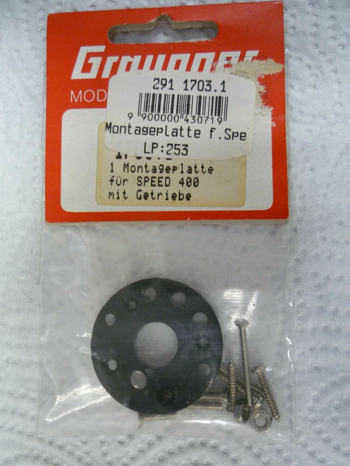 Graupner 1703.1 Placa de montaje para Speed 400 con transmisión Foto 1 de 1