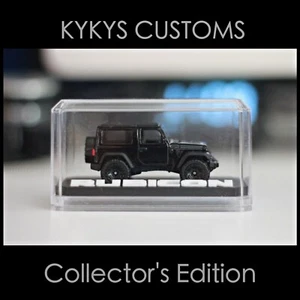 KYKYS Collector's Edition - Matchbox 18 Jeep Wrangler in Black w/ Case - Picture 1 of 4