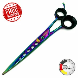 NUEVO ZEEPK ALEMÁN 8" TITANIO CORTE DE PELO TIJERA DE CORTE DE PELO PARA BARBEROS - Imagen 1 de 2