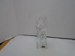 MIKASA Cristal Transparente ÁNGEL Estatua Figura Tocando Violín 8" Pesado ALEMANIA - Imagen 1 de 10