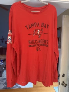 Nike Dri-Fit Tampa Bay Buccaneers Salute to Service Long Sleeve Shirt Size 4xl - Picture 1 of 3