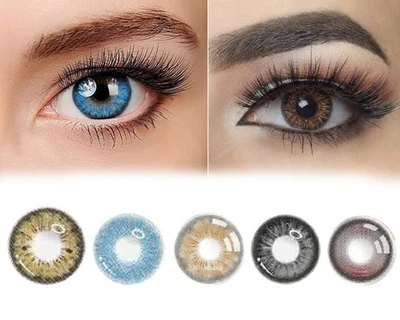 5Color 2-Piece Contact Lenses/ Contact Lens Travel Kit Cute Contact Case Holder - Image 1 of 4