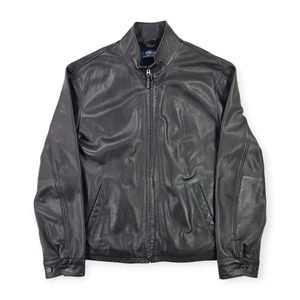 Polo Ralph Lauren Giubbotto Bomber Pelle Nero Uomo XL  - Foto 1 di 9