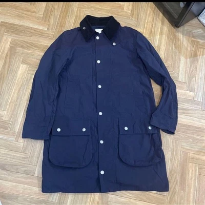Barbour Jacket Size L Non-functioning Nylon Navy Blue Casual Outerwear - Image 1 of 4
