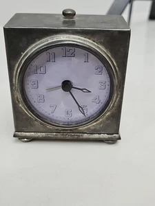 Pottery Barn Alarm Clock 1998 VINTAGE *** Tarnished, and in Good Working Order - Picture 1 of 4