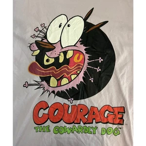 DUMBGOOD Courage the Cowardly Dog Graphic Tee NEW SS Cotton Size M - Picture 1 of 6