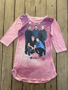 Vintage *NSYNC Nsync Pink Long Sleeve T-Shirt Damen 90s Y2K Justin Timberlake - Bild 1 von 10