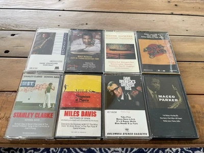 Miles Davis 8 cassette jazz LOT Sonny Rollins Sketches of Spain Hank Crawford - Image 1 of 4