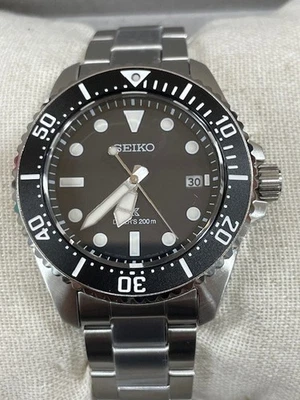 SEIKO Prospex 41 MM Black Dial Solar Dive Men's Watch SNE597 - Image 1 of 4