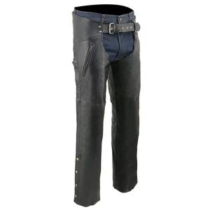 Milwaukee Leather Chaps for Men's Black Leather Dual Side Thigh Zipper Close - Bild 1 von 62