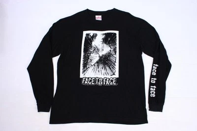 Rare Vintage 90s Face To Face Fall '96 Tour Tee Punk Band T-shirt Long Sleeve XL - Image 1 of 4