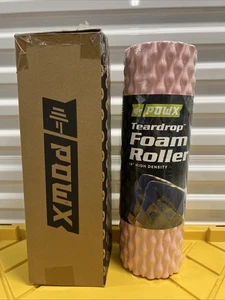 PowX - Rullo in schiuma testurizzata per massaggio muscolare ALTA DENSITÀ 18" x 5,5" - Rosa - Foto 1 di 3
