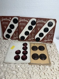 Vintage 1950s Lavahorn LeChic Sewing Buttons 20 on Cards - Picture 1 of 5