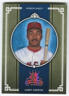2005 Donruss Diamond Kings #1 Garrett Anderson  GOLD /25 Anaheim Angels - Image 1 of 2