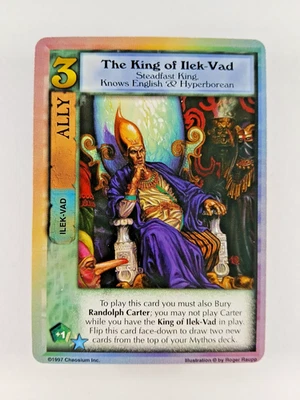 King of Ilek-Vad - Dreamlands, Mythos CCG card (1997 Chaosium) UC Ally Cthulhu - Image 1 of 2