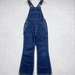 Vintage Tommy Hilfiger Overalls 30 Embroidered Denim 90s Y2K Streetwear Baggy - Picture 1 of 18