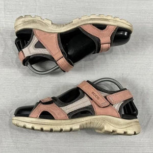 Sandalias Ecco Offroad Yucatán para mujer talla 9/9,5 rosa salmón punta abierta zapatos - Imagen 1 de 6
