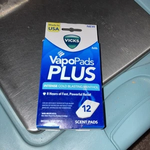 Vicks VapoPads Plus, Intense Cold Blasting Menthol 12 Refill Pads - Picture 1 of 3