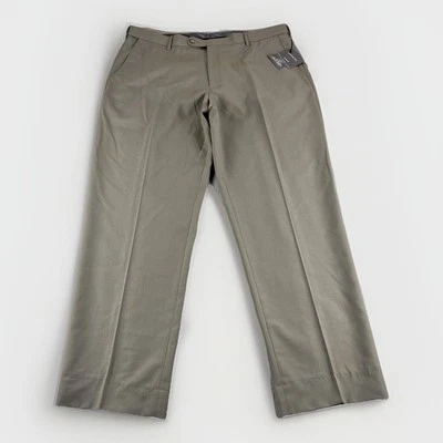 Pantalones de vestir Enro para hombre 42x32 marrón cintura expandible pantalones chinos pantalones caquis Foto 1 de 4