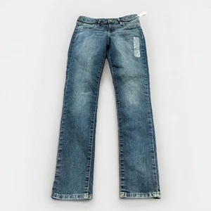 GAP Girls Dark Blue Wash Stretch Denim Super Skinny Jeans Size 12 NWT $35 - Picture 1 of 13