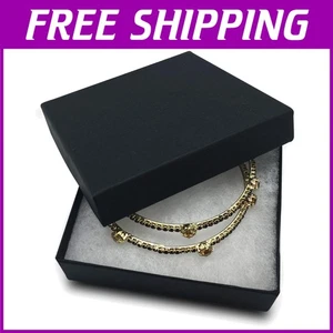 Square Cardboard Jewelry Boxes Set of 100 - Picture 1 of 11
