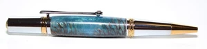 Handmade Majestic Squire Ballpoint Pen - Pinecones in Kiji Color Shift Resin - Picture 1 of 5