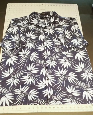 Daniel Cremieux Shirt Mens Large Floral Linen Cotton Hawaiian Resort Embroidered - Image 1 of 4