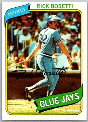 1980 Topps #277 Rick Bosetti Toronto Blue Jays - Image 1 of 2