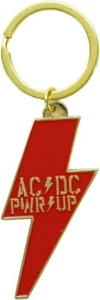 AC/DC PWR UP lightning bolt metal keyring 60mm x 30mm - Picture 1 of 1