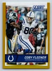 2016 Score Jumbo Gold Zone #143 Coby Fleener \99 (ref 188002) - Picture 1 of 2