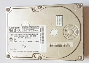 9.1GB Quantum Atlas IV Pn KN09J011 Rev 01-F 7200RPM U160 SCSI 80PIN Sca 2MB 3.5 - Picture 1 of 1