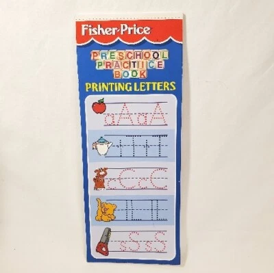 1998 Fisher Price  Preschool Practice Book Printing  Alphabet Workbook  - Image 1 of 4
