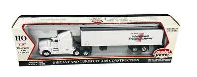 #18007 Model Power HO 1/87 CP Rail Semi Truck Tractor w/STD Box Trailer - Image 1 of 3