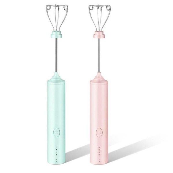 Handheld 3 Gear Adjustable Milk Frother Rechargeable Foam Maker Electric Whisk Photo Related