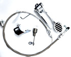 Billet Aluminum Spoon Throttle Pedal Kit W/ 24' Braided Cable & Return Spring