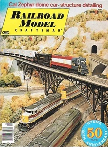 Modelo de ferrocarril artesano abril de 1976 California Zephyr detalle chimeneas California - Imagen 1 de 6