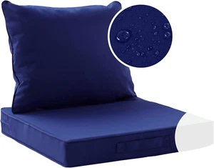 Outdoor Chair Cushions for Patio Furniture 22X22, Waterproof Deep Seat Cushion - Picture 1 of 7