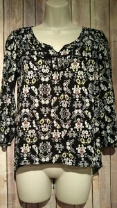 Mossimo Women's Floral Top Blouse Size Small Petite - Picture 1 of 7