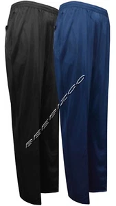 Plain Silky Casual Gym Workout Running Tracksuit Jogging Bottoms Trousers S-3XL - Picture 1 of 4